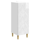 Sideboard Hvid højglans 33 x 34,5 x 90 cm Konstrueret træ