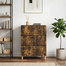 Skuffeskab 66 x 34,5 x 90 cm Konstrueret træ Røget eg
