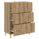 Skuffeskab 66 x 34,5 x 90 cm Konstrueret træ Artisan-eg