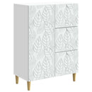 Sideboard Hvid 66 x 34,5 x 90 cm Konstrueret træ