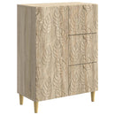 Sideboard Sonoma-eg 66 x 34,5 x 90 cm Konstrueret træ