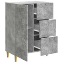 Sideboard Betongrå 66 x 34,5 x 90 cm Konstrueret træ