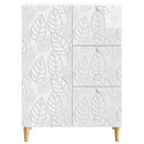 Sideboard Hvid højglans 66 x 34,5 x 90 cm Konstrueret træ