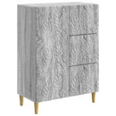 Sideboard Grå Sonoma 66 x 34,5 x 90 cm Konstrueret træ