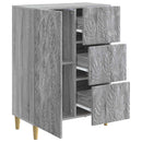 Sideboard Grå Sonoma 66 x 34,5 x 90 cm Konstrueret træ