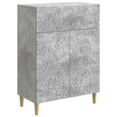 Sideboard Betongrå 66 x 34,5 x 90 cm Konstrueret træ