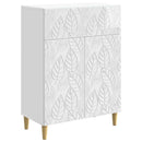 Sideboard Hvid højglans 66 x 34,5 x 90 cm Konstrueret træ