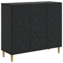 Sideboard Sort 89 x 34,5 x 80 cm Konstrueret træ