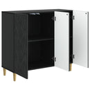 Sideboard Sort 89 x 34,5 x 80 cm Konstrueret træ