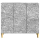 Sideboard Betongrå 89 x 34,5 x 80 cm Konstrueret træ
