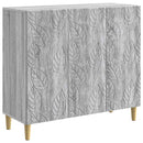 Sideboard Grå Sonoma 89 x 34,5 x 80 cm Konstrueret træ