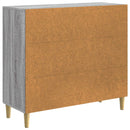 Sideboard Grå Sonoma 89 x 34,5 x 80 cm Konstrueret træ