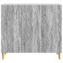 Sideboard Grå Sonoma 89 x 34,5 x 80 cm Konstrueret træ