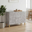 Sideboard Betongrå 89 x 34,5 x 60 cm Konstrueret træ