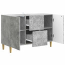 Sideboard Betongrå 89 x 34,5 x 60 cm Konstrueret træ