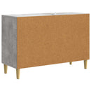 Sideboard Betongrå 89 x 34,5 x 60 cm Konstrueret træ