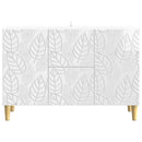 Sideboard Hvid højglans 89 x 34,5 x 60 cm Konstrueret træ