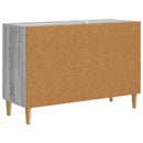 Sideboard Grå Sonoma 89 x 34,5 x 60 cm Konstrueret træ