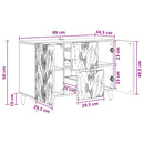 Sideboard Gammelt træ 89 x 34,5 x 60 cm Konstrueret træ