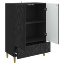 Sideboard Sort 66 x 34,5 x 95 cm Konstrueret træ