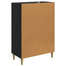 Sideboard Sort 66 x 34,5 x 95 cm Konstrueret træ