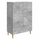 Sideboard Betongrå 66 x 34,5 x 95 cm Konstrueret træ