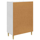 Sideboard Hvid højglans 66 x 34,5 x 95 cm Konstrueret træ