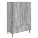 Sideboard Grå Sonoma 66 x 34,5 x 95 cm Konstrueret træ