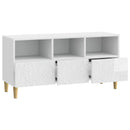 TV-skab 102 x 34,5 x 50 cm Hvid højglans Konstrueret træ