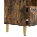 TV-skab 102 x 34,5 x 50 cm Røget eg Konstrueret træ