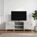 TV-skab 150 x 31 x 50 cm Betongrå Konstrueret træ
