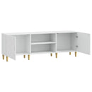 TV-skab 150 x 31 x 50 cm Hvid højglans Konstrueret træ