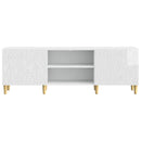 TV-skab 150 x 31 x 50 cm Hvid højglans Konstrueret træ