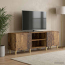 TV-skab 150 x 31 x 50 cm Gammelt træ Konstrueret træ