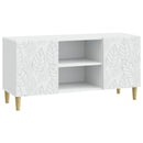 TV-skab 102 x 34,5 x 50 cm Hvid Konstrueret træ
