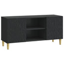 TV-skab 102 x 34,5 x 50 cm Sort Konstrueret træ