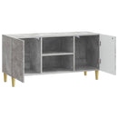 TV-skab 102 x 34,5 x 50 cm Betongrå Konstrueret træ