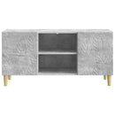 TV-skab 102 x 34,5 x 50 cm Betongrå Konstrueret træ