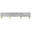 TV-skab 147 x 34,5 x 30 cm Betongrå Konstrueret træ
