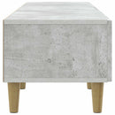 TV-skab 147 x 34,5 x 30 cm Betongrå Konstrueret træ