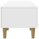 TV-skab 147 x 34,5 x 30 cm Hvid højglans Konstrueret træ
