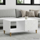 Sofabord Hvid 90 x 50 x 40 cm Konstrueret træ