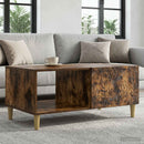 Sofabord Røget eg 90 x 50 x 40 cm Konstrueret træ