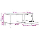 Sofabord Gammelt træ 90 x 50 x 40 cm Konstrueret træ