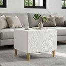 Sofabord Hvid 50 x 49 x 40 cm Konstrueret træ