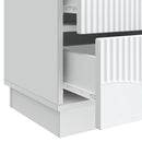 Natskab 2 pcs Hvid 43 x 34,5 x 44,5 cm Konstrueret træ