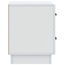 Natskab 2 pcs Hvid 43 x 34,5 x 44,5 cm Konstrueret træ