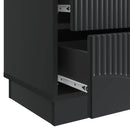 Natskab 2 pcs Sort 43 x 34,5 x 44,5 cm Konstrueret træ