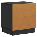 Natskab 2 pcs Sort 43 x 34,5 x 44,5 cm Konstrueret træ