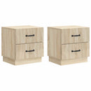 Natskab 2 stk. Sonoma-eg 43 x 34,5 x 44,5 cm Konstrueret træ